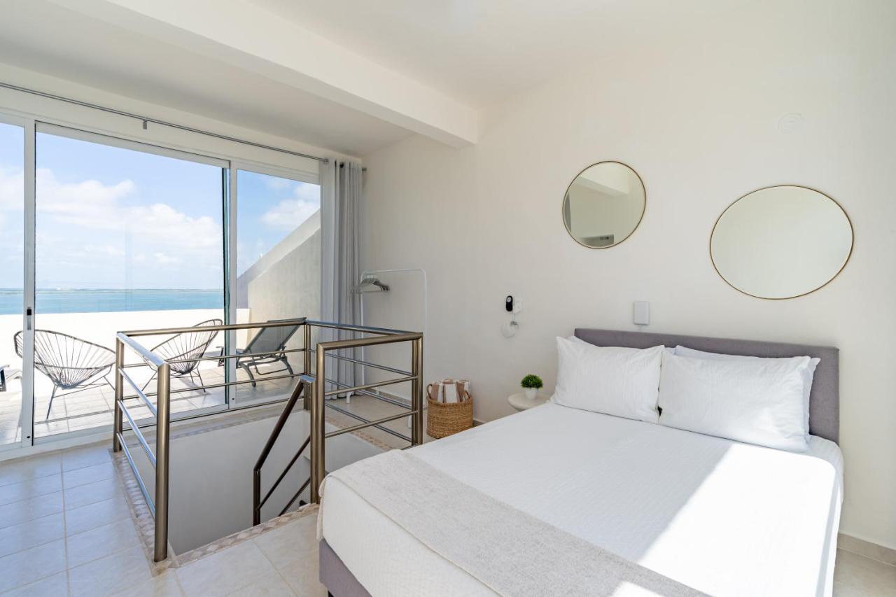 Ocean View Three Bedroom, Three Story Penthouse By The Beach Cancún Buitenkant foto