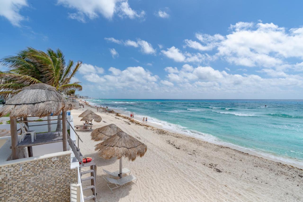 Ocean View Three Bedroom, Three Story Penthouse By The Beach Cancún Buitenkant foto