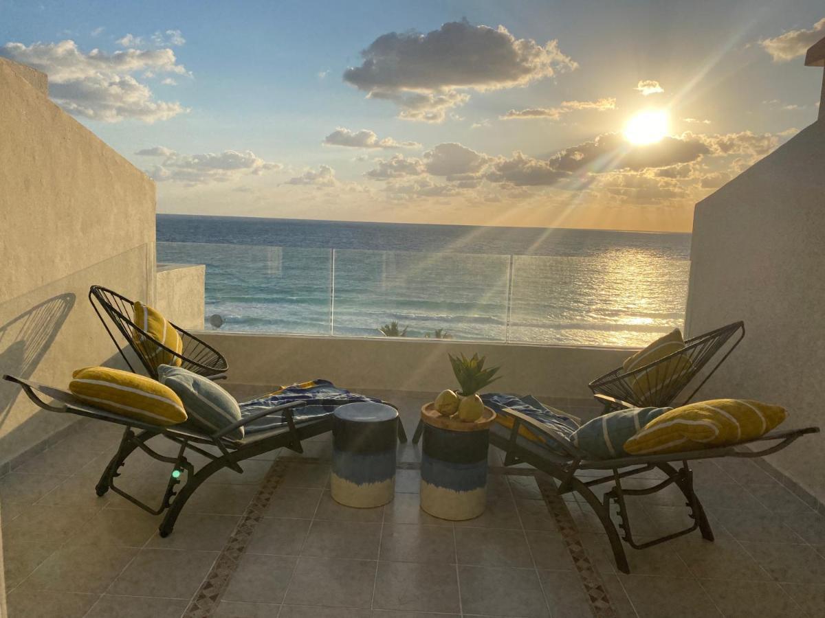 Ocean View Three Bedroom, Three Story Penthouse By The Beach Cancún Buitenkant foto